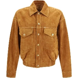 Brown Lamb Ovis Aries Aries Leather Jacket