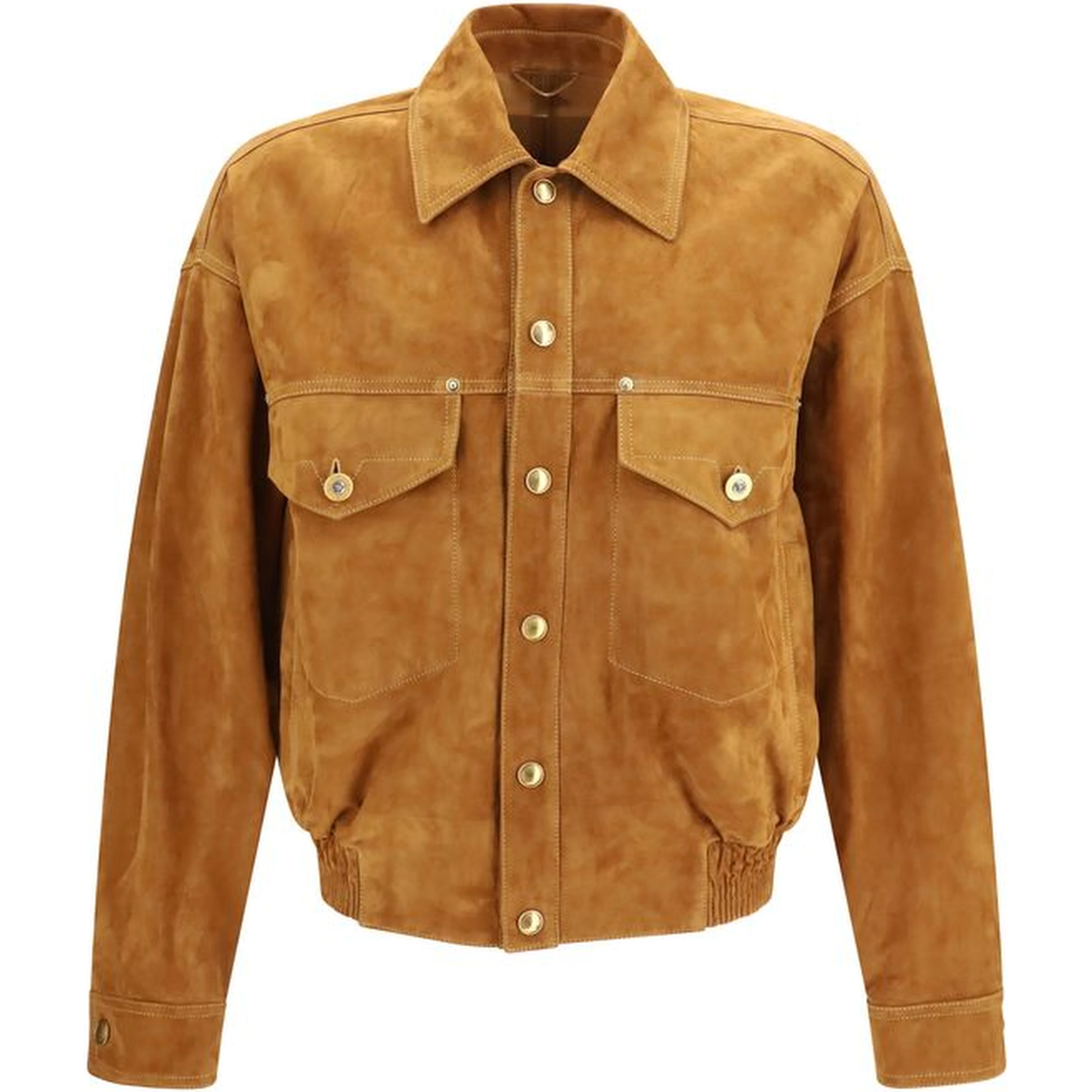 Brown Lamb Ovis Aries Aries Leather Jacket