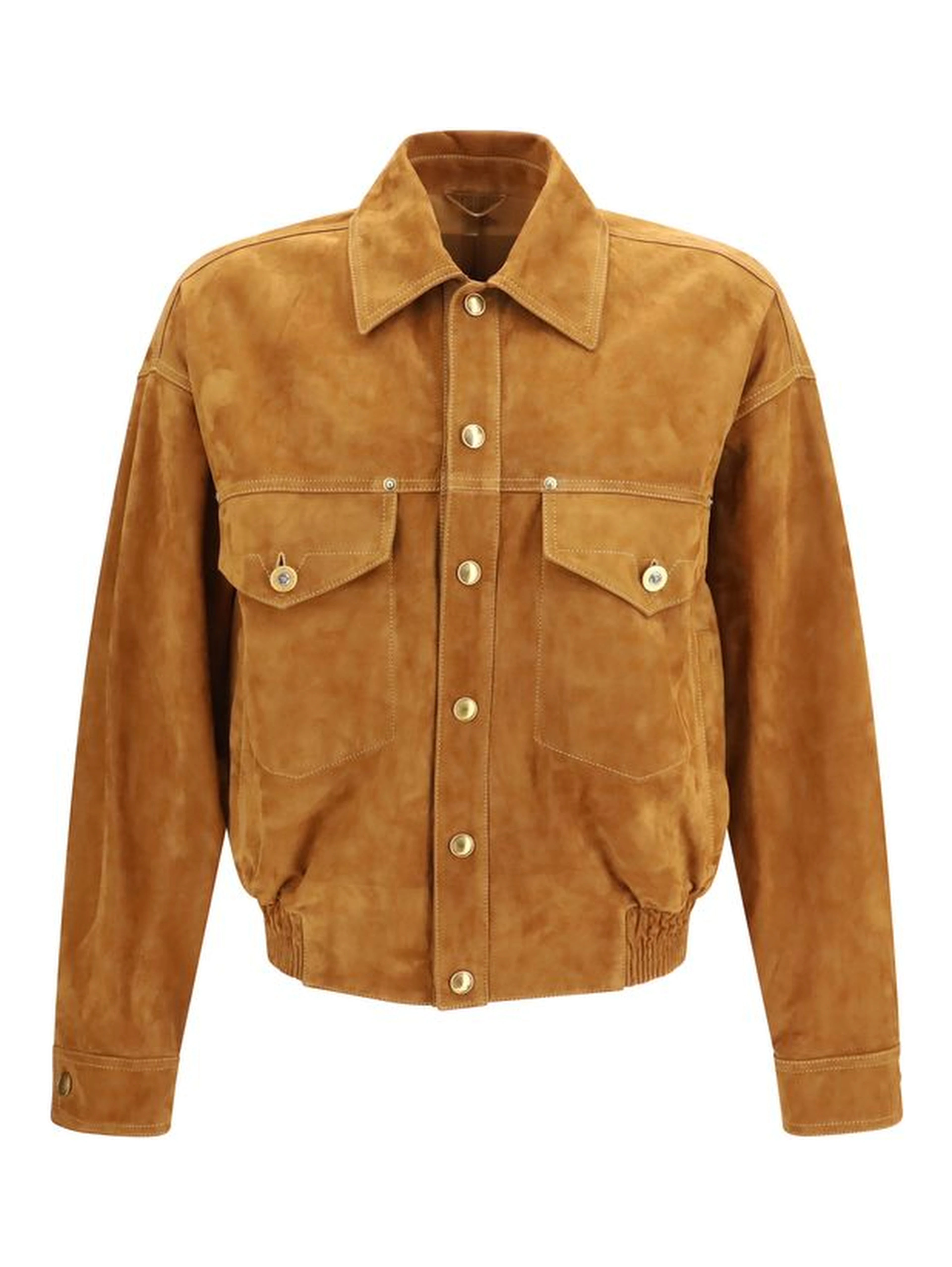 Brown Lamb Ovis Aries Aries Leather Jacket