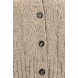 Beige Cashmere Cardigan