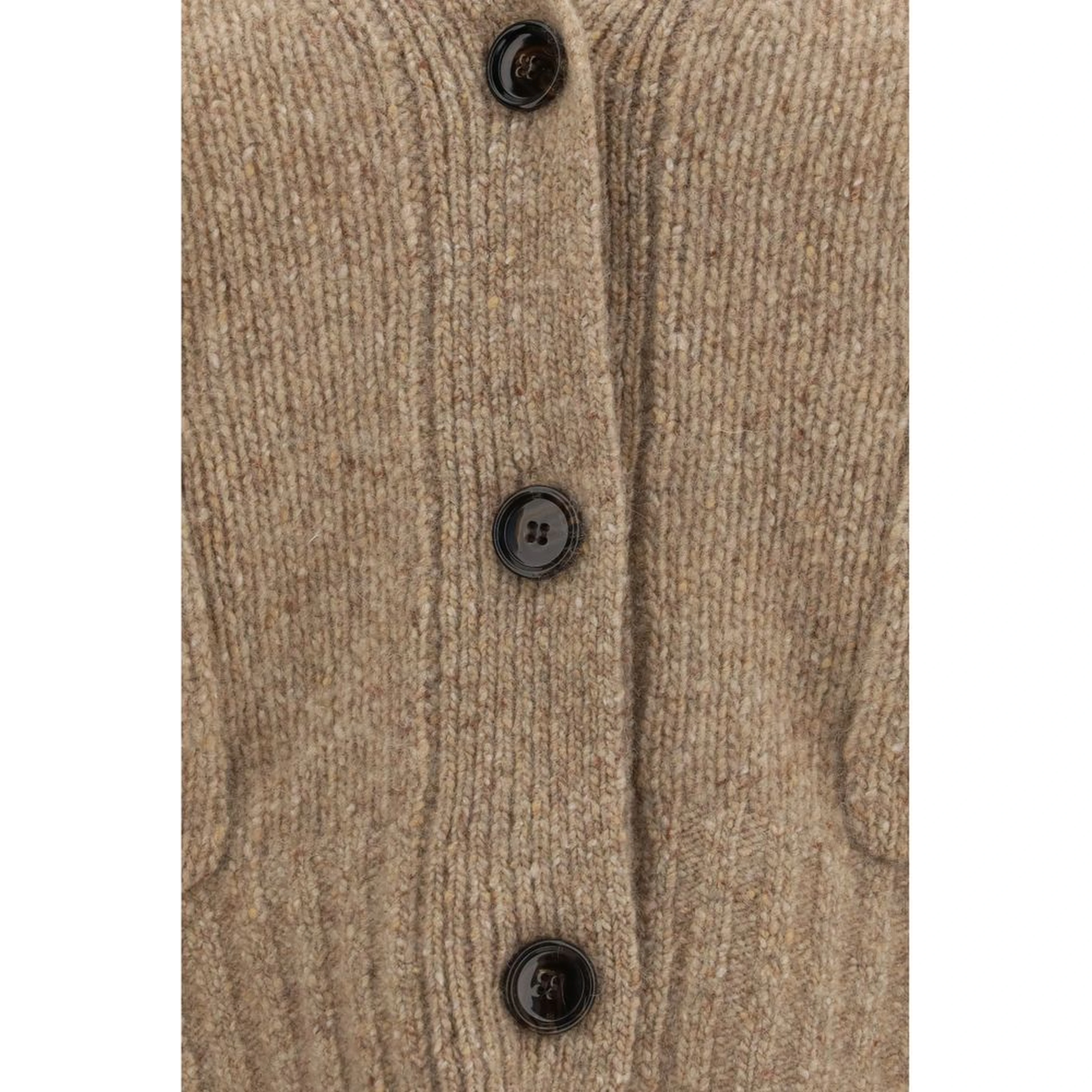 Beige Cashmere Cardigan