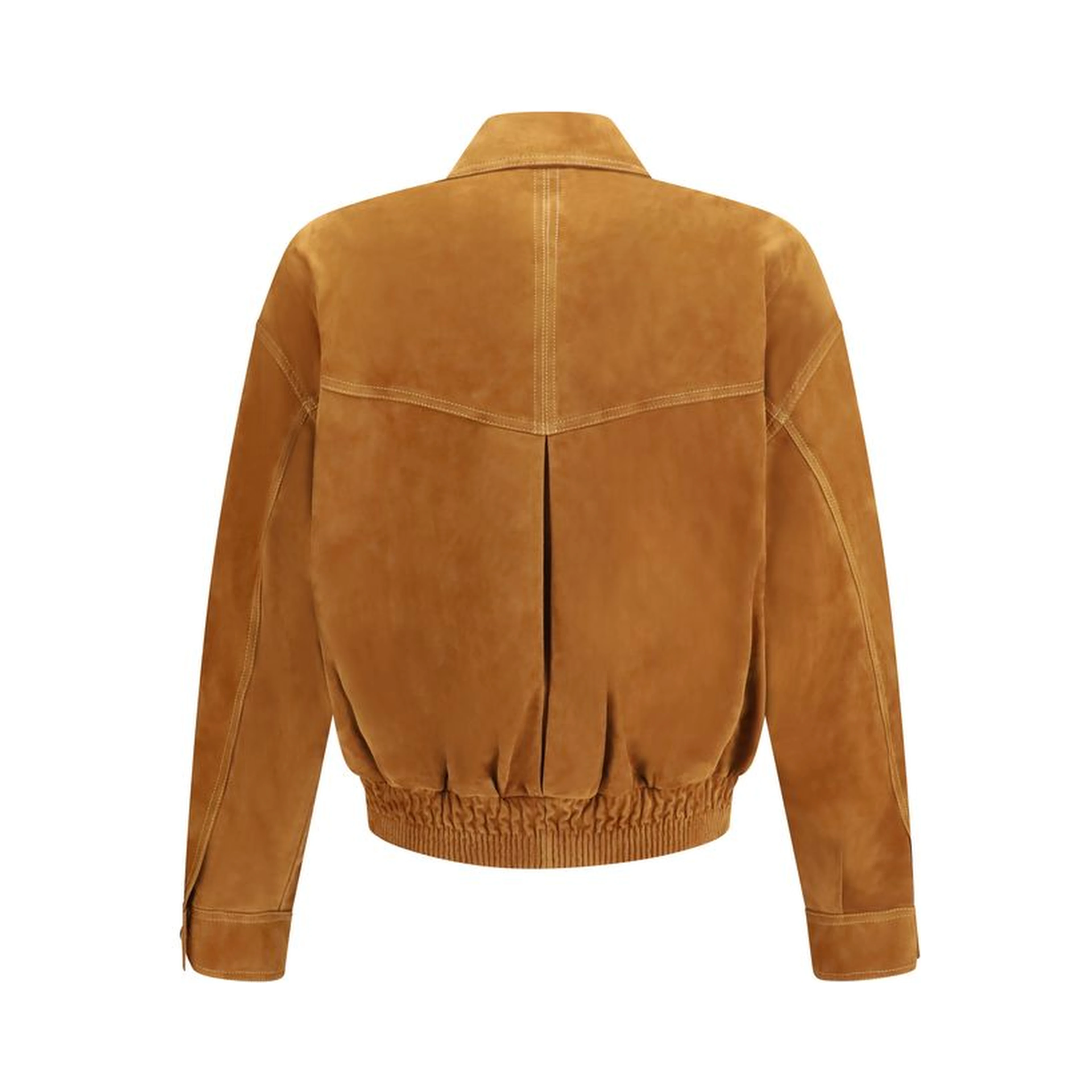 Brown Lamb Ovis Aries Aries Leather Jacket