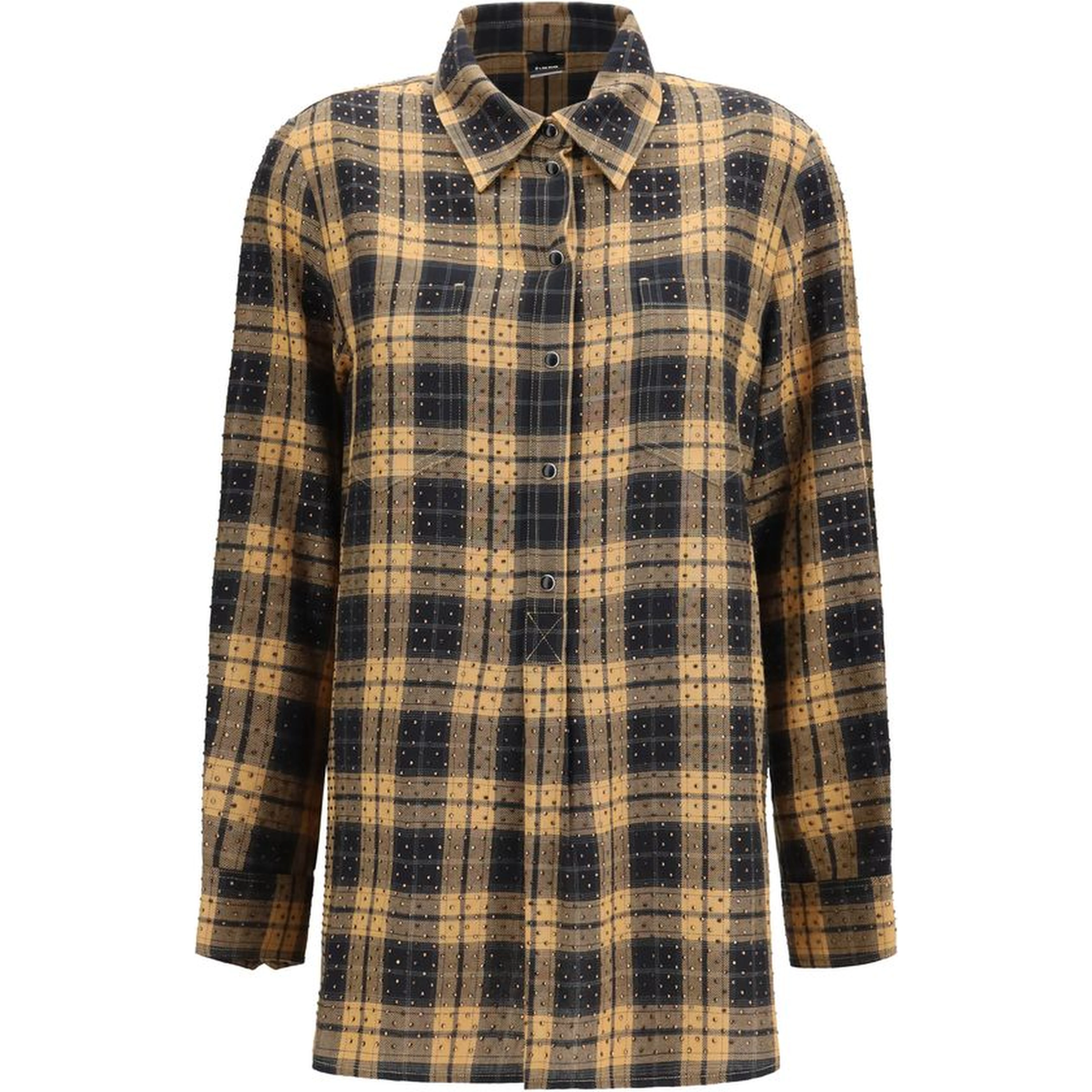 Beige Viscose Pattern Shirt