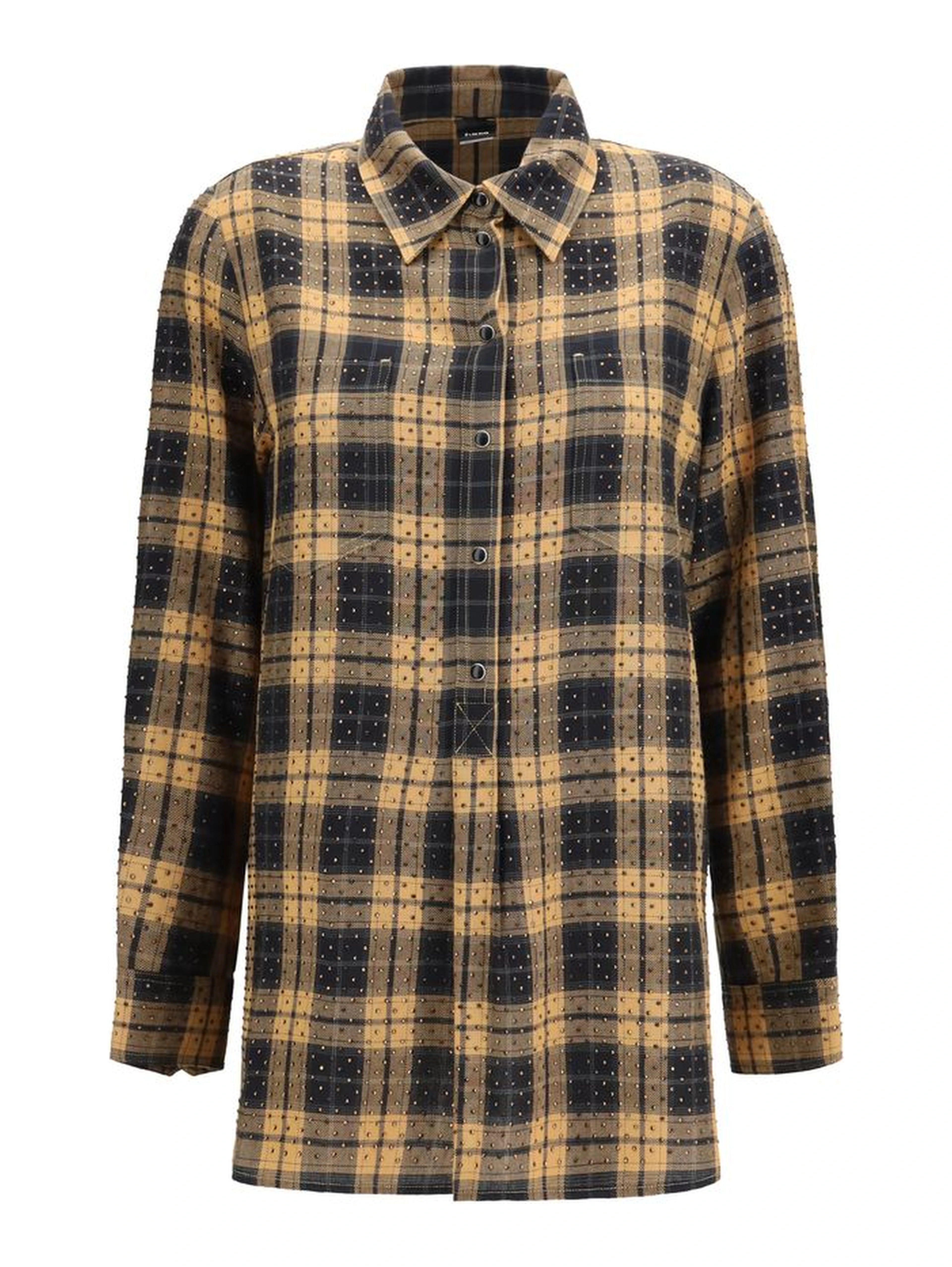 Beige Viscose Pattern Shirt