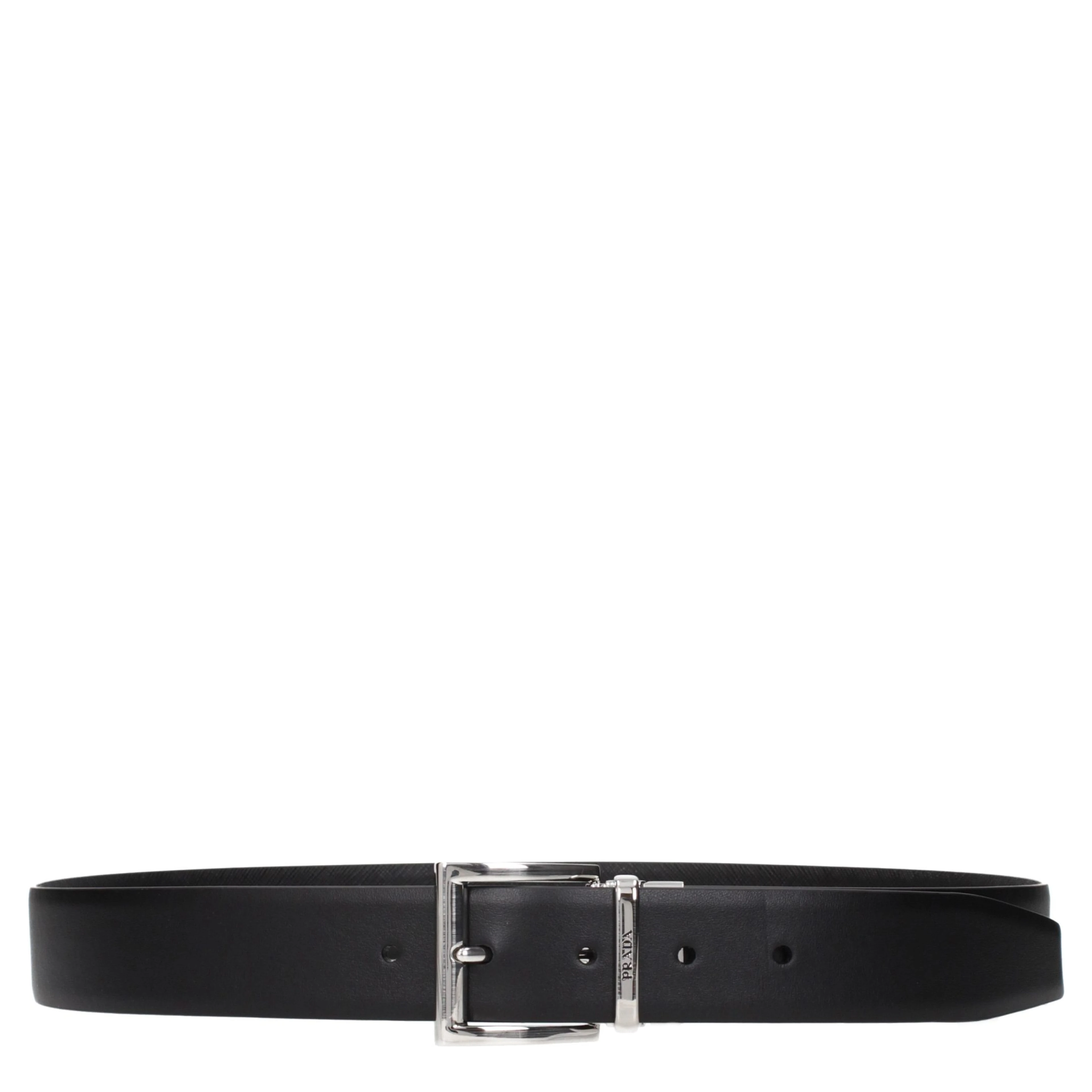 Black Leather Regular Belt