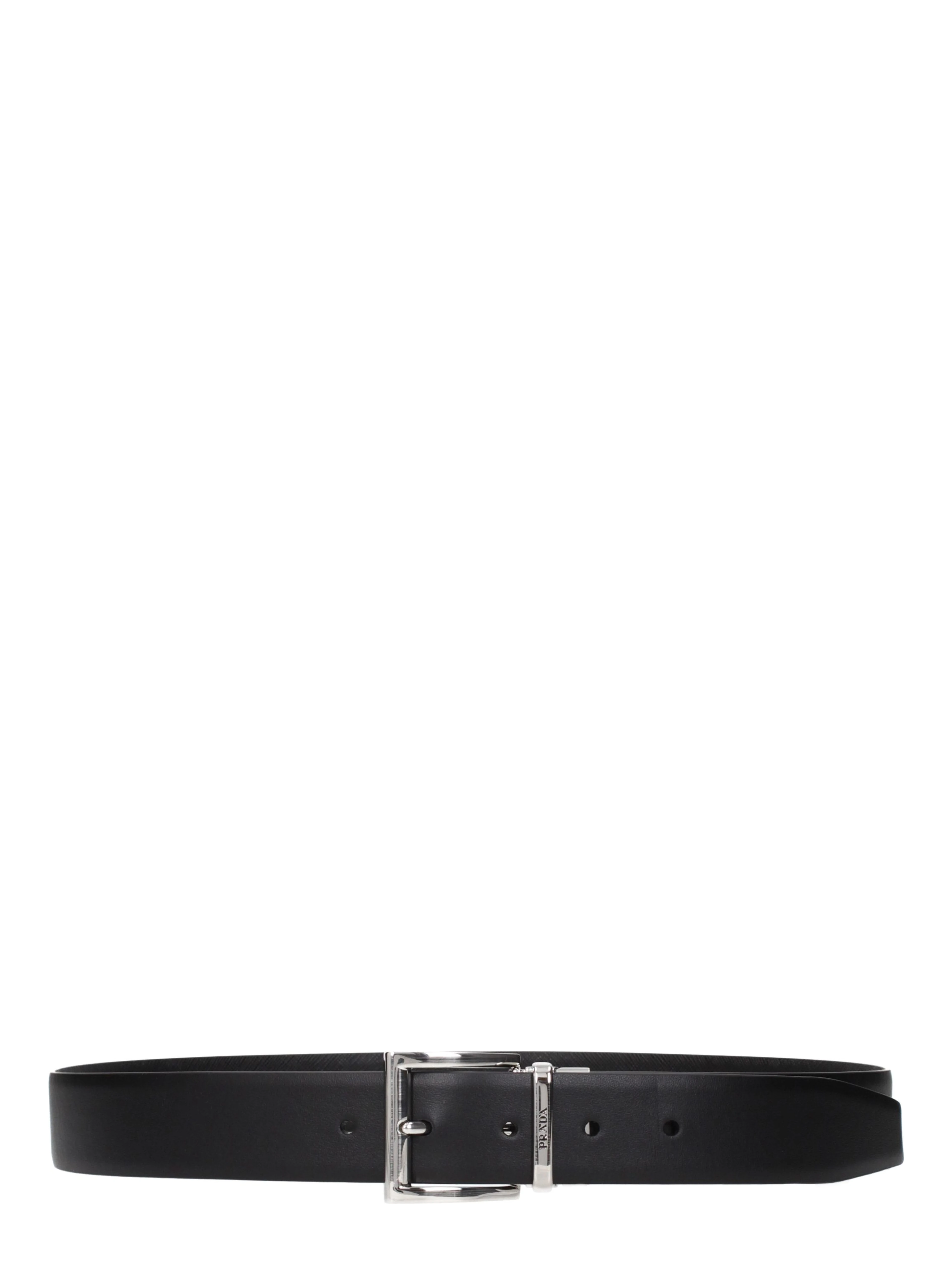 Black Leather Regular Belt