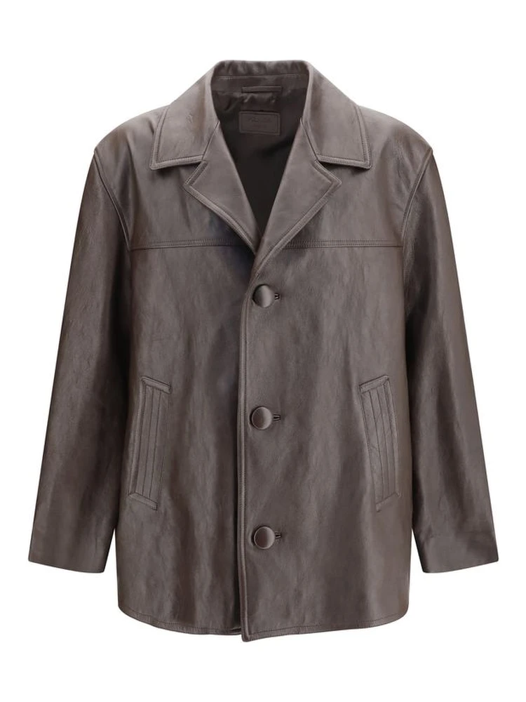 Brown Lamb Leather Leather Jacket