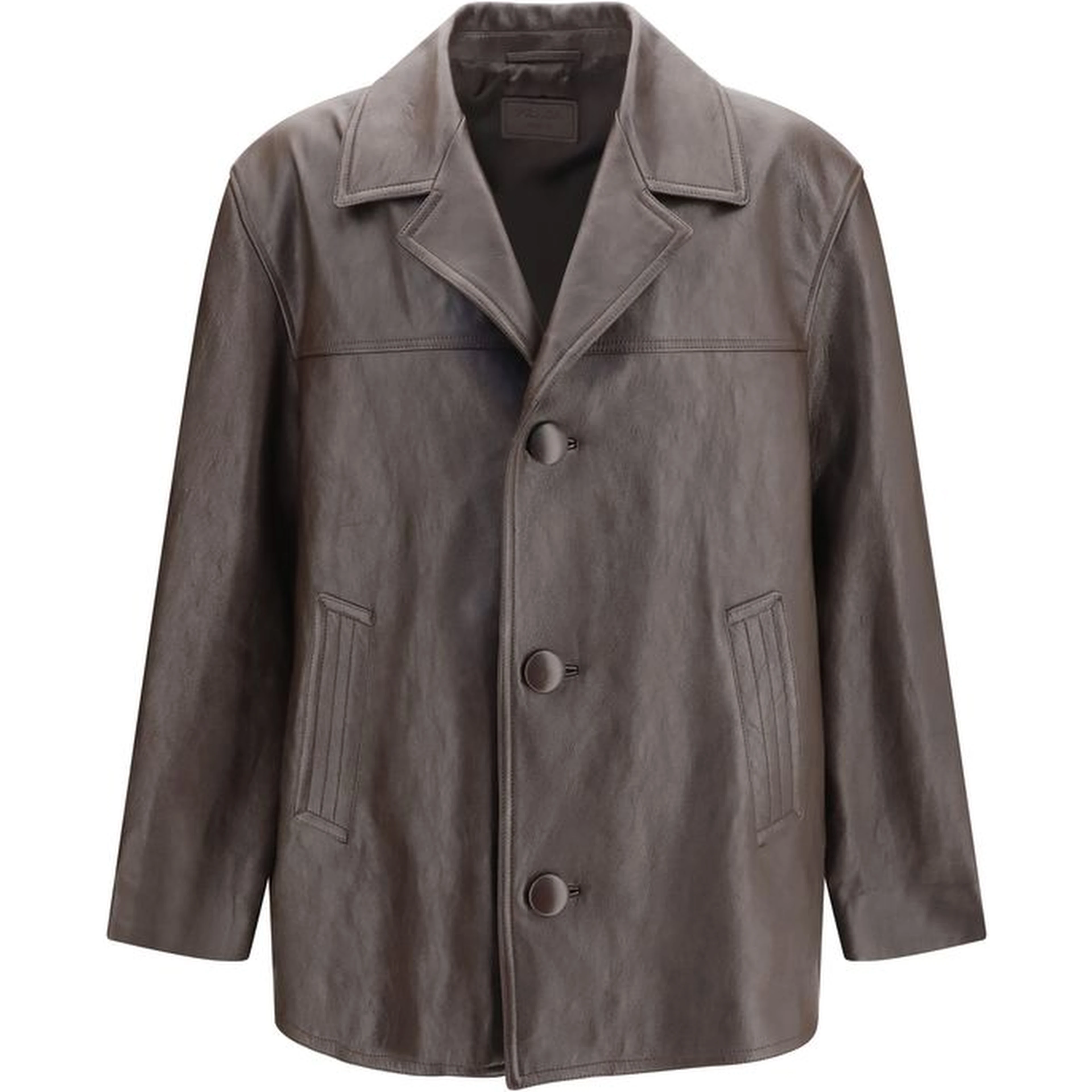 Brown Lamb Leather Leather Jacket