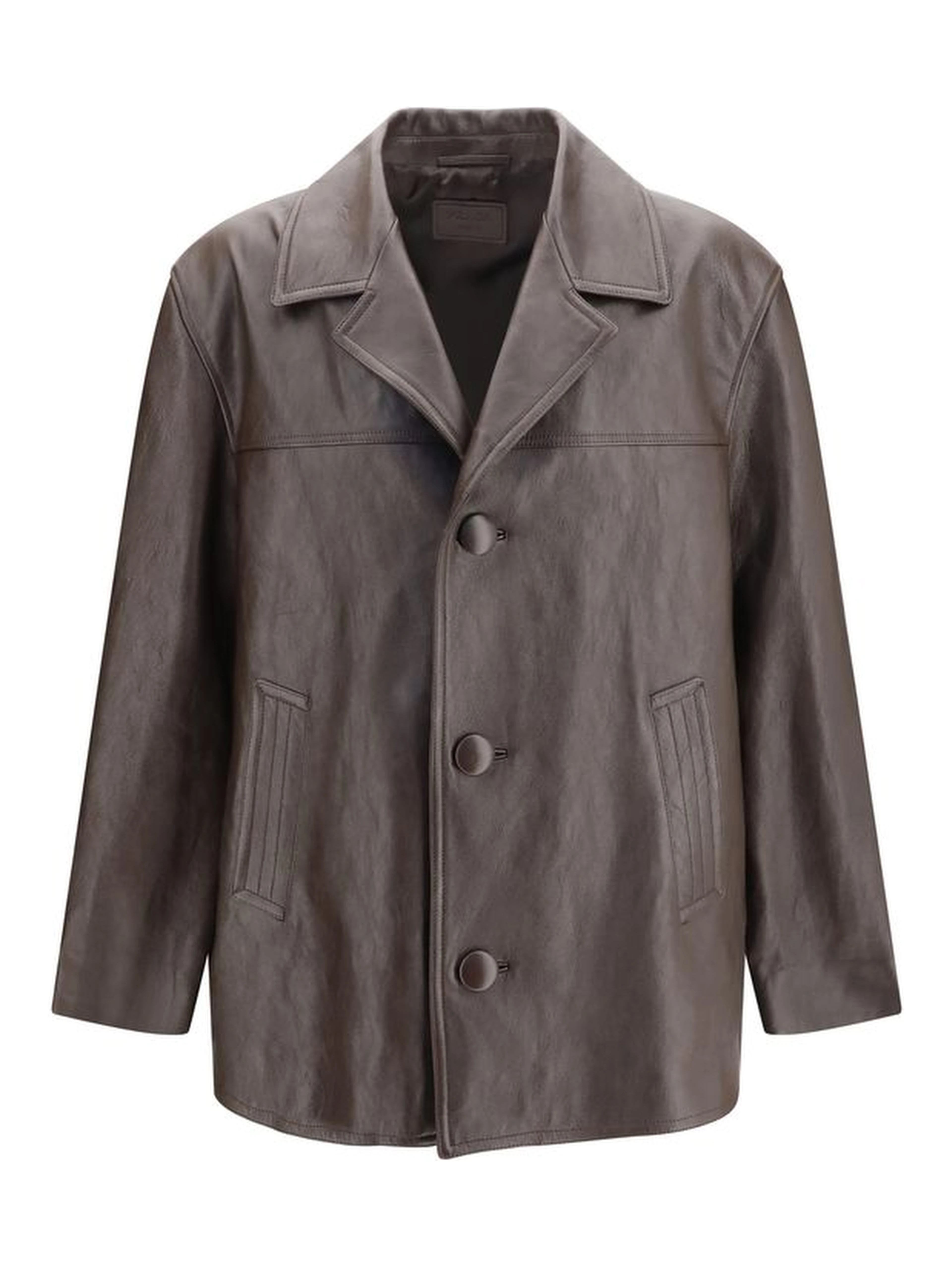 Brown Lamb Leather Leather Jacket