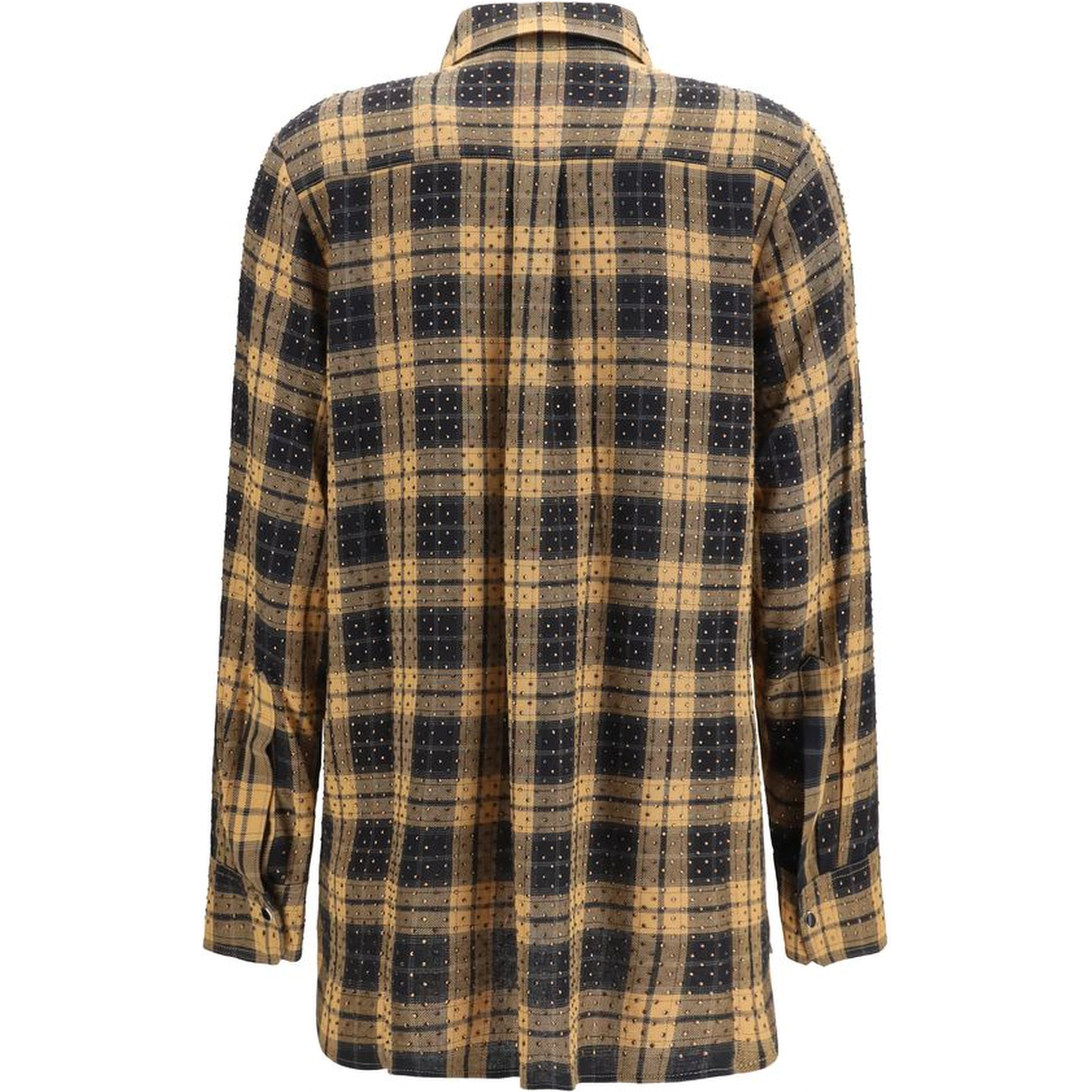 Beige Viscose Pattern Shirt