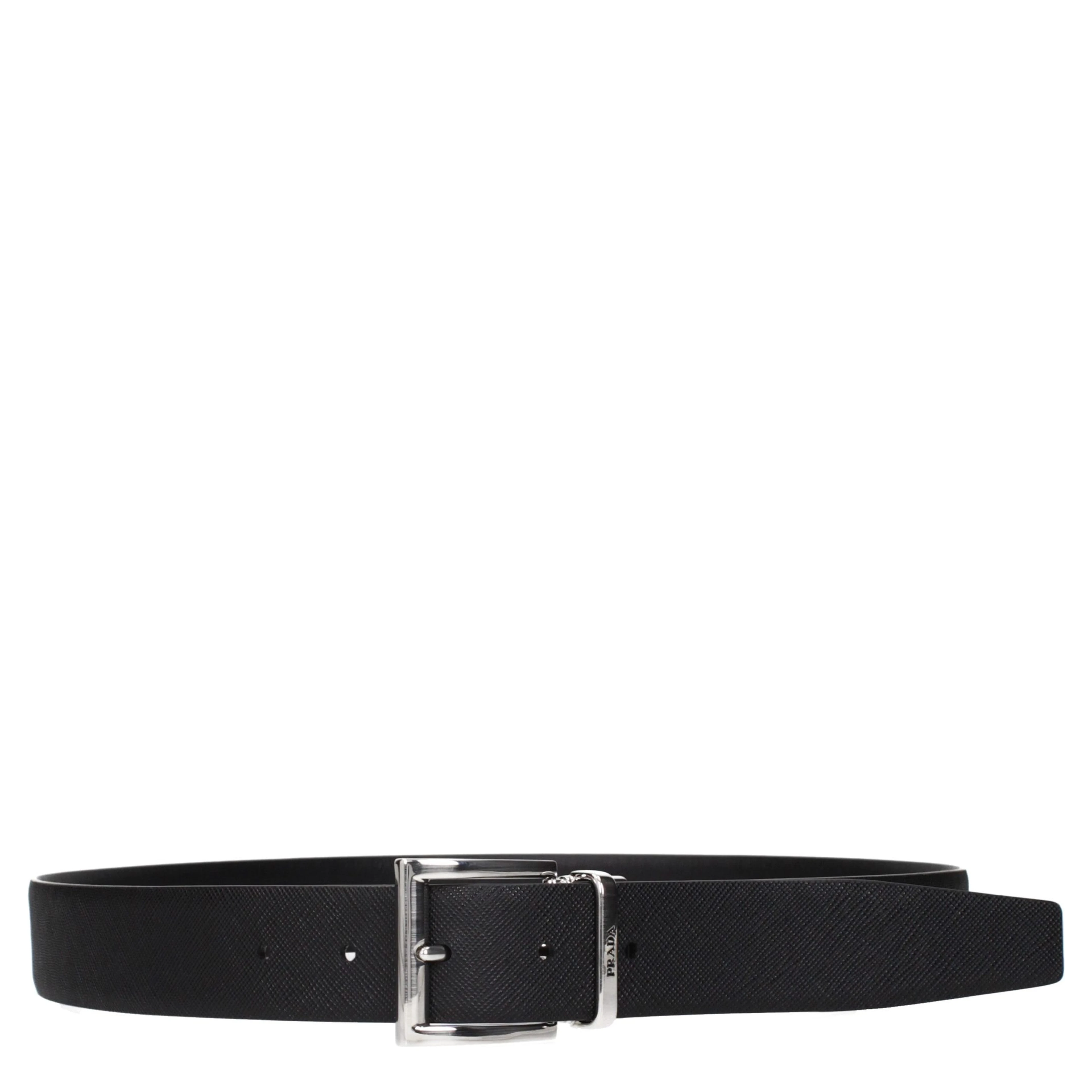 Black Leather Regular Belt