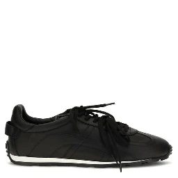 Black Calf Leather Bos Taurus Athletic Sneakers