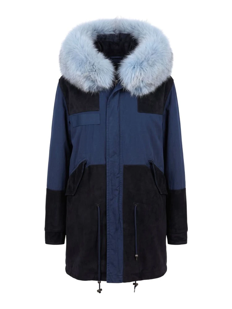 Blue Cotton Women's Jacket