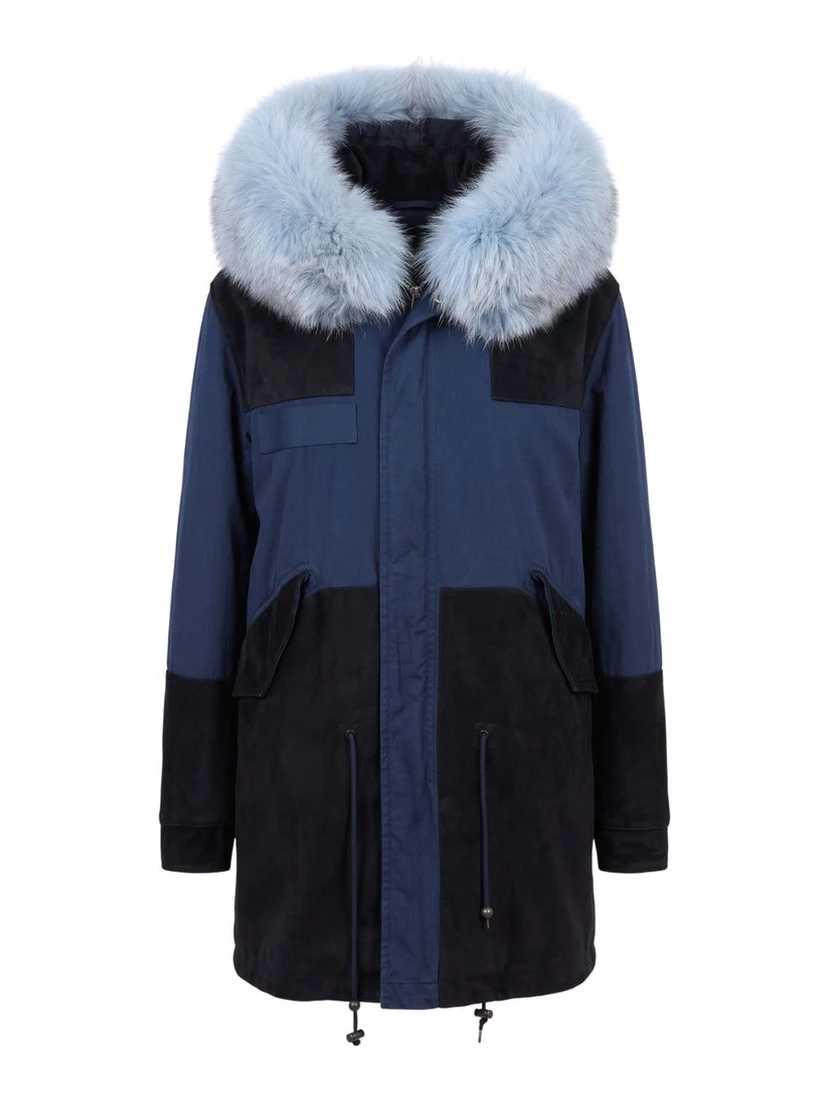 Blue Cotton Women's Jacket