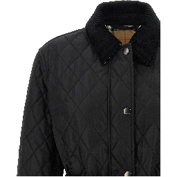 Black Polyamide Full-Length Jacket