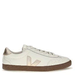 White Calf Leather Bos Taurus Low Top Sneakers