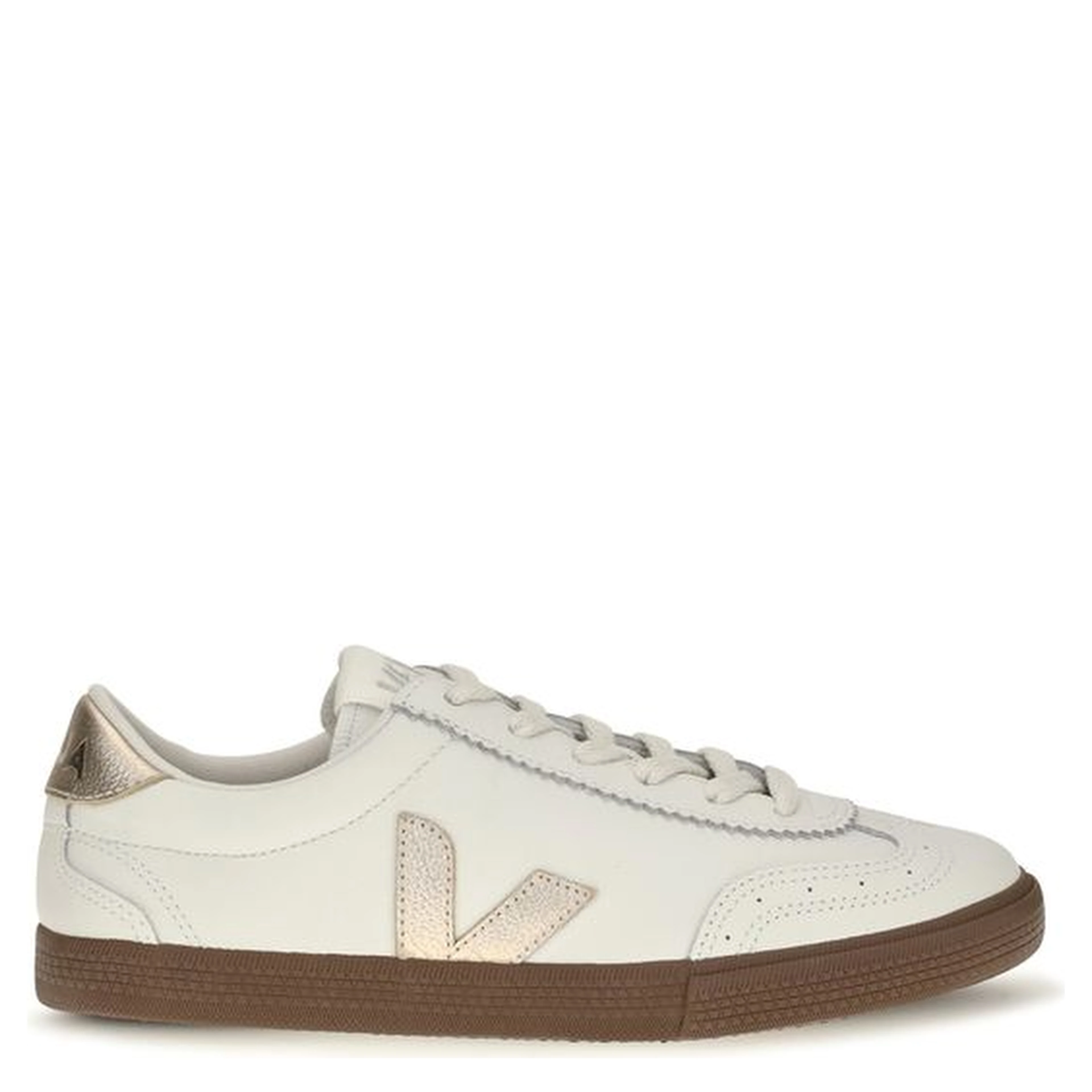 White Calf Leather Bos Taurus Low Top Sneakers