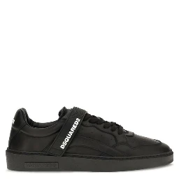 Black Calf Leather Bos Taurus Athletic Sneakers