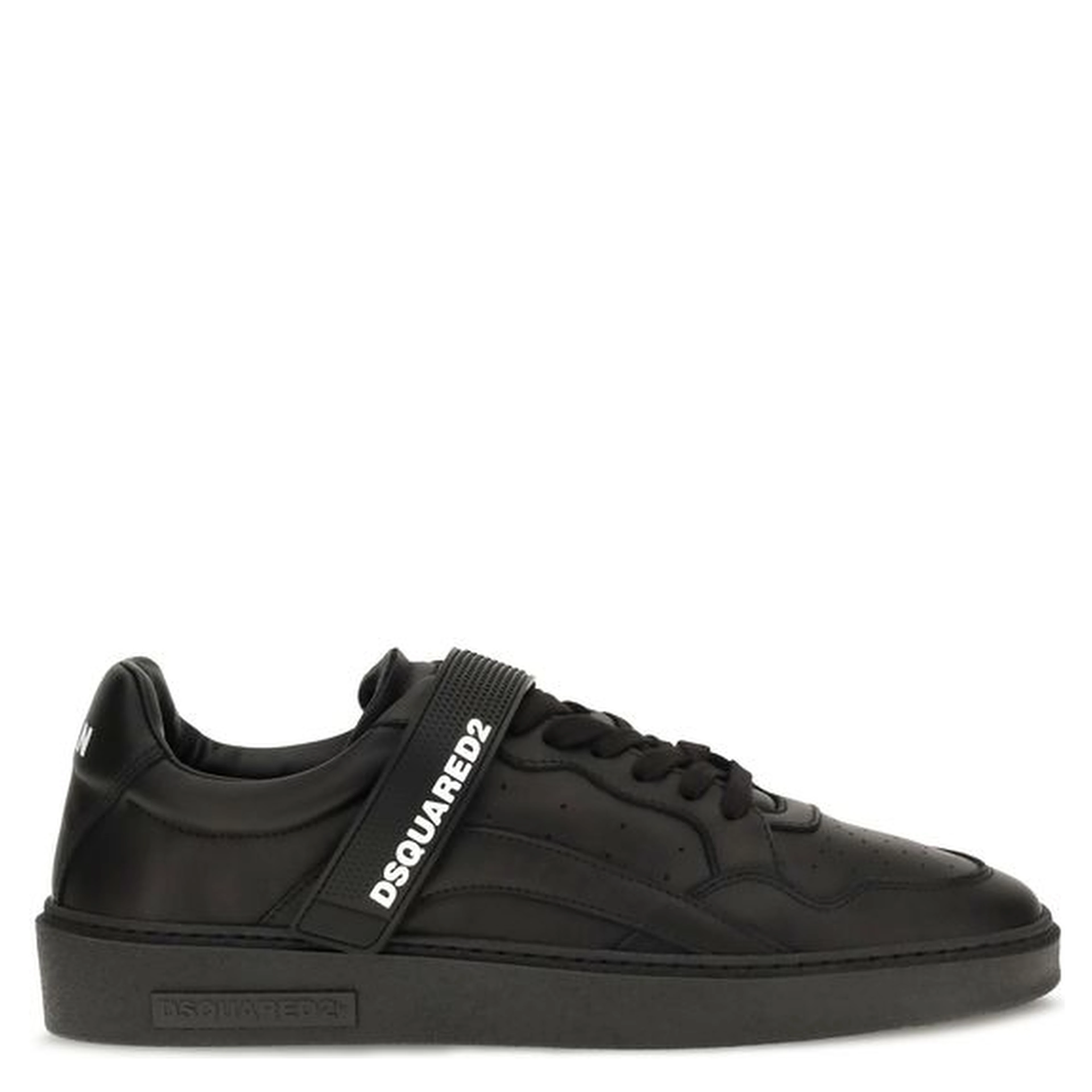 Black Calf Leather Bos Taurus Athletic Sneakers