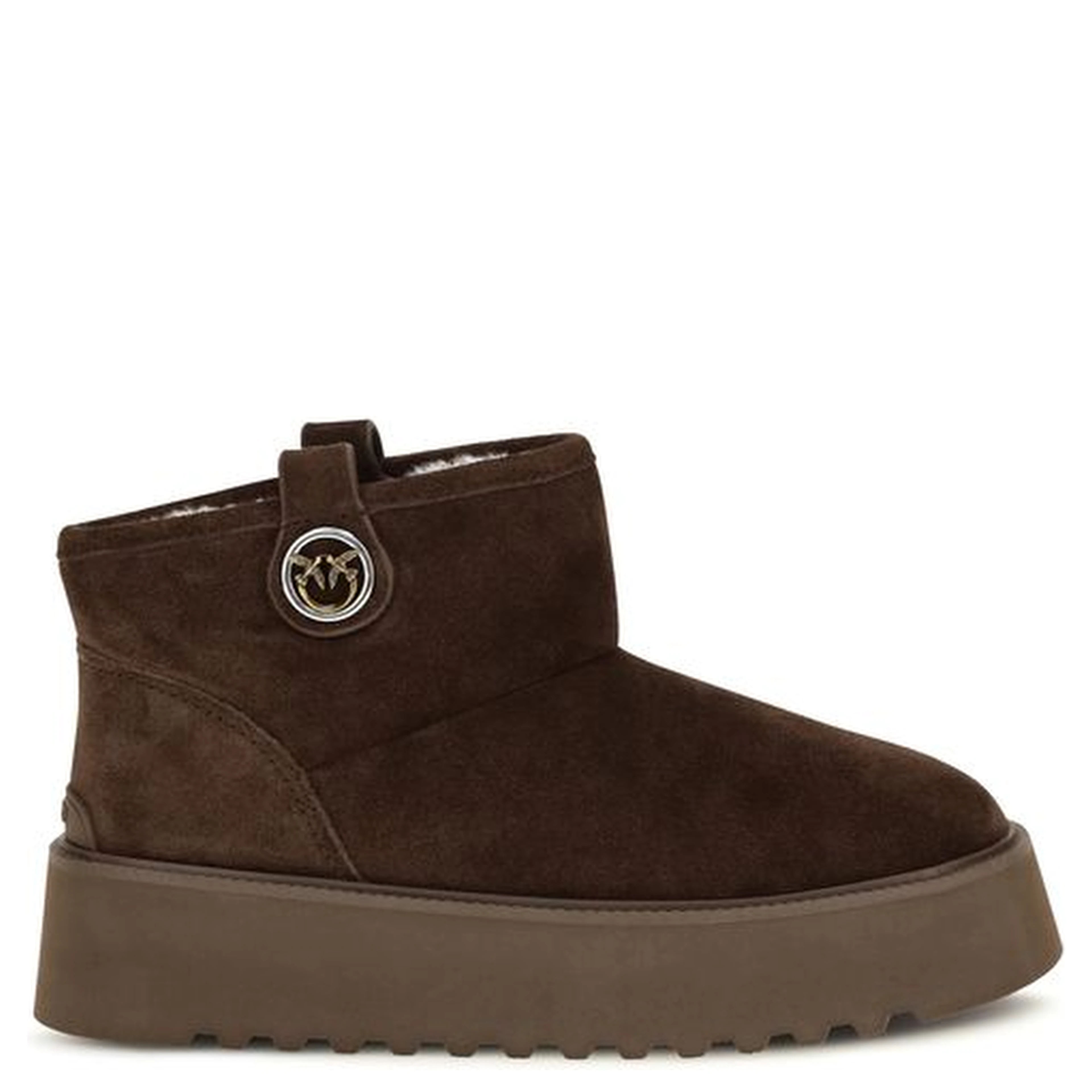 Brown Calf Leather Bos Taurus Flat Boots