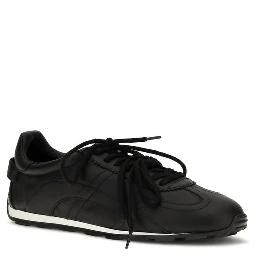 Black Calf Leather Bos Taurus Athletic Sneakers