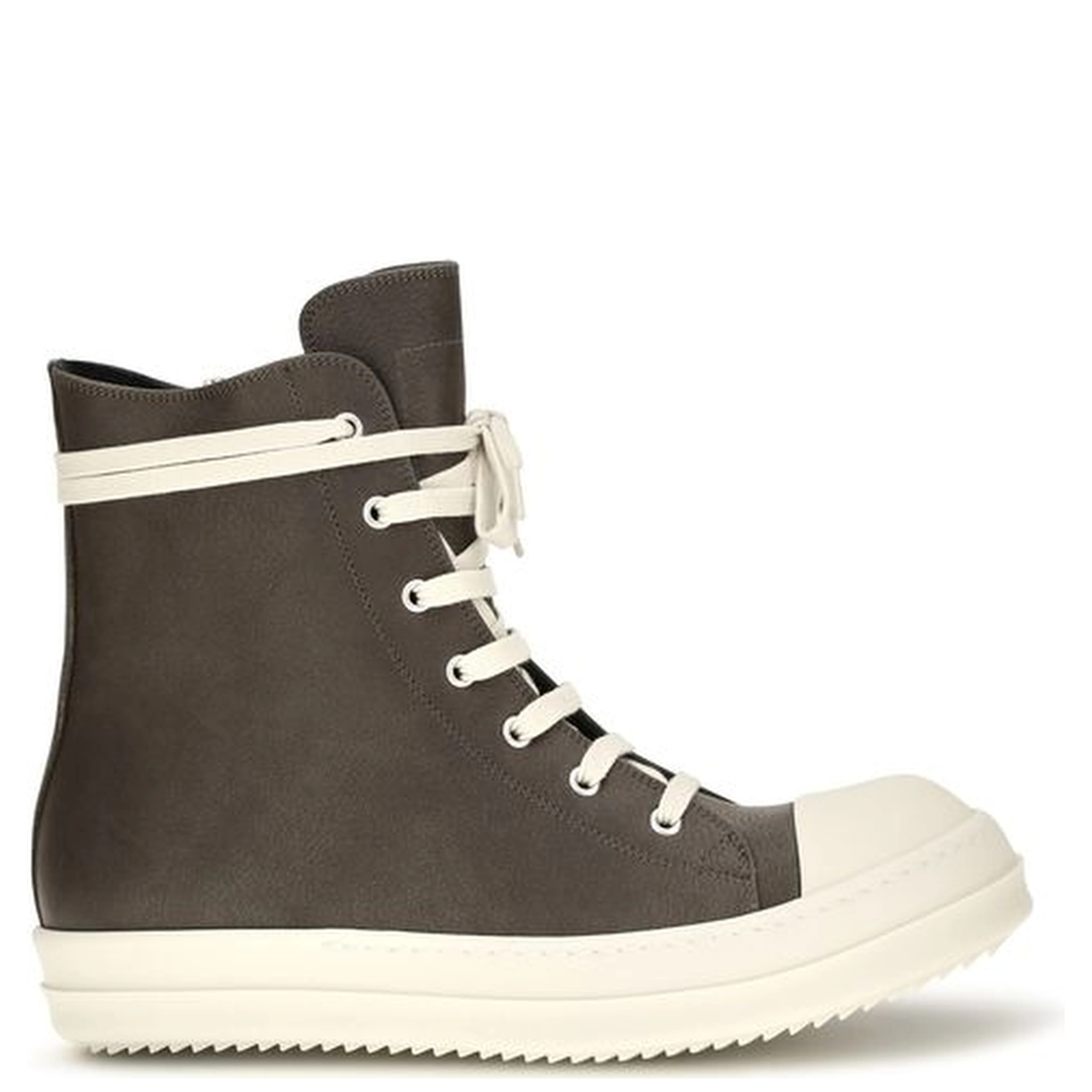 Brown Calf Leather Bos Taurus High Top Sneakers