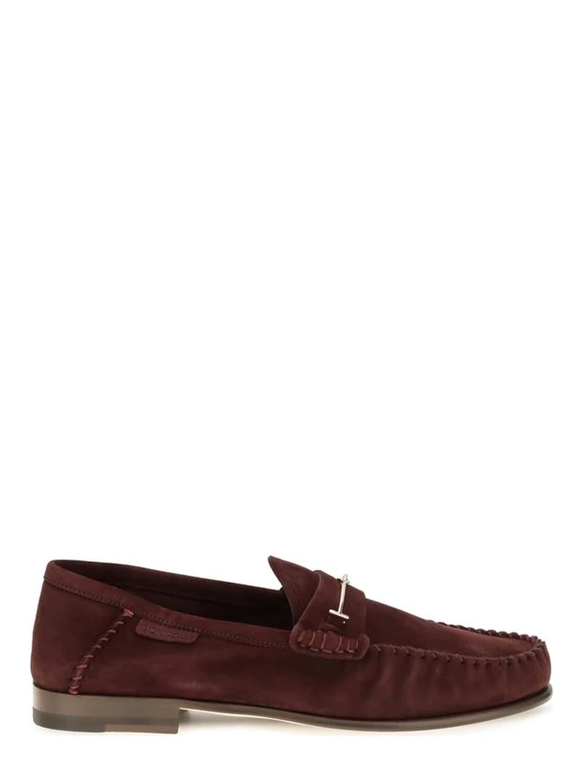 Bordeaux Calf Leather Bos Taurus Slip-On Loafers