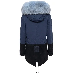 Blue Cotton Women's Jacket