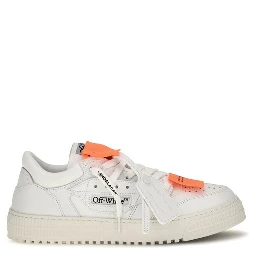 White Calf Leather Bos Taurus Low Top Sneakers