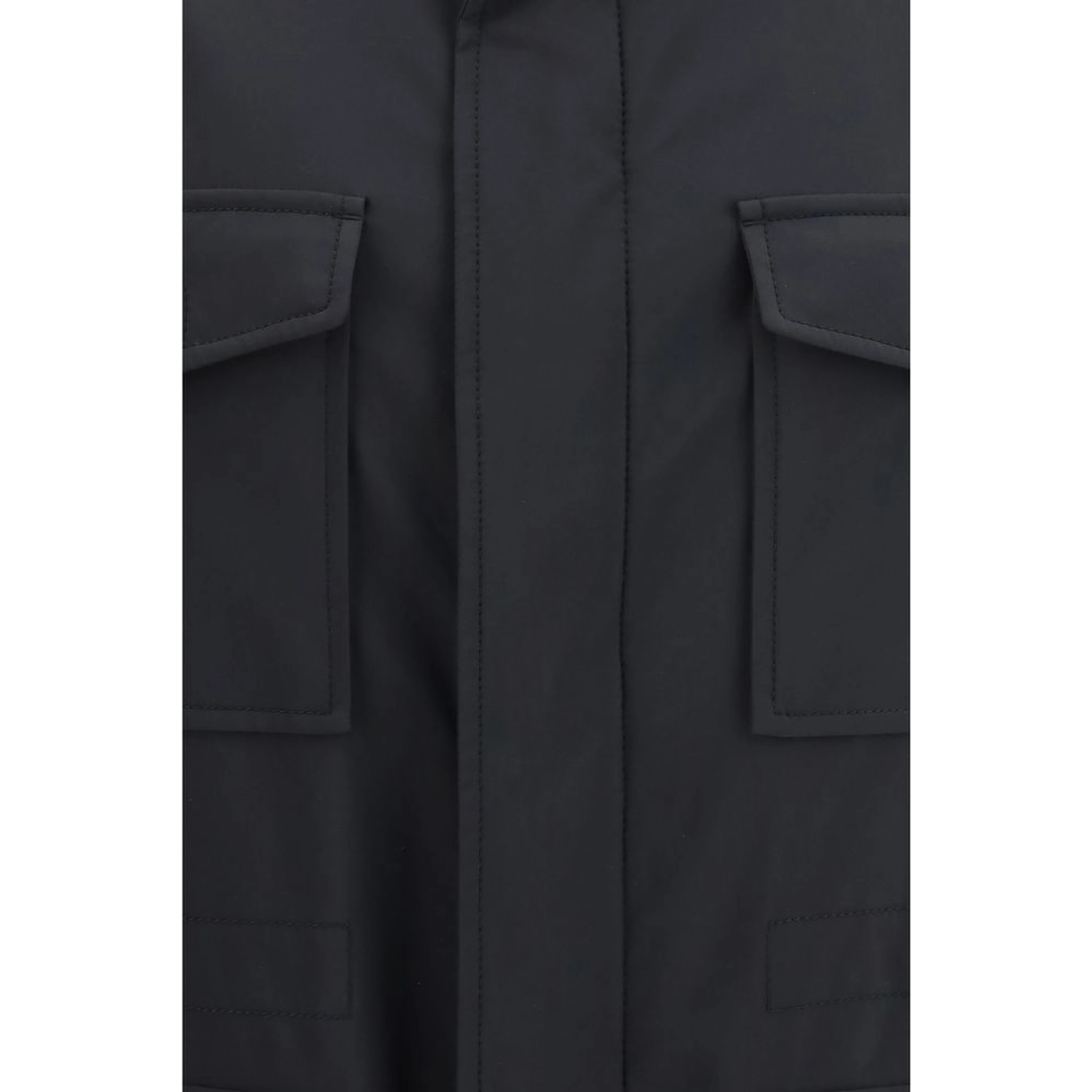 Blue Wool Oves Aries Full-Length Jacket