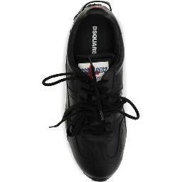 Black Calf Leather Bos Taurus Athletic Sneakers