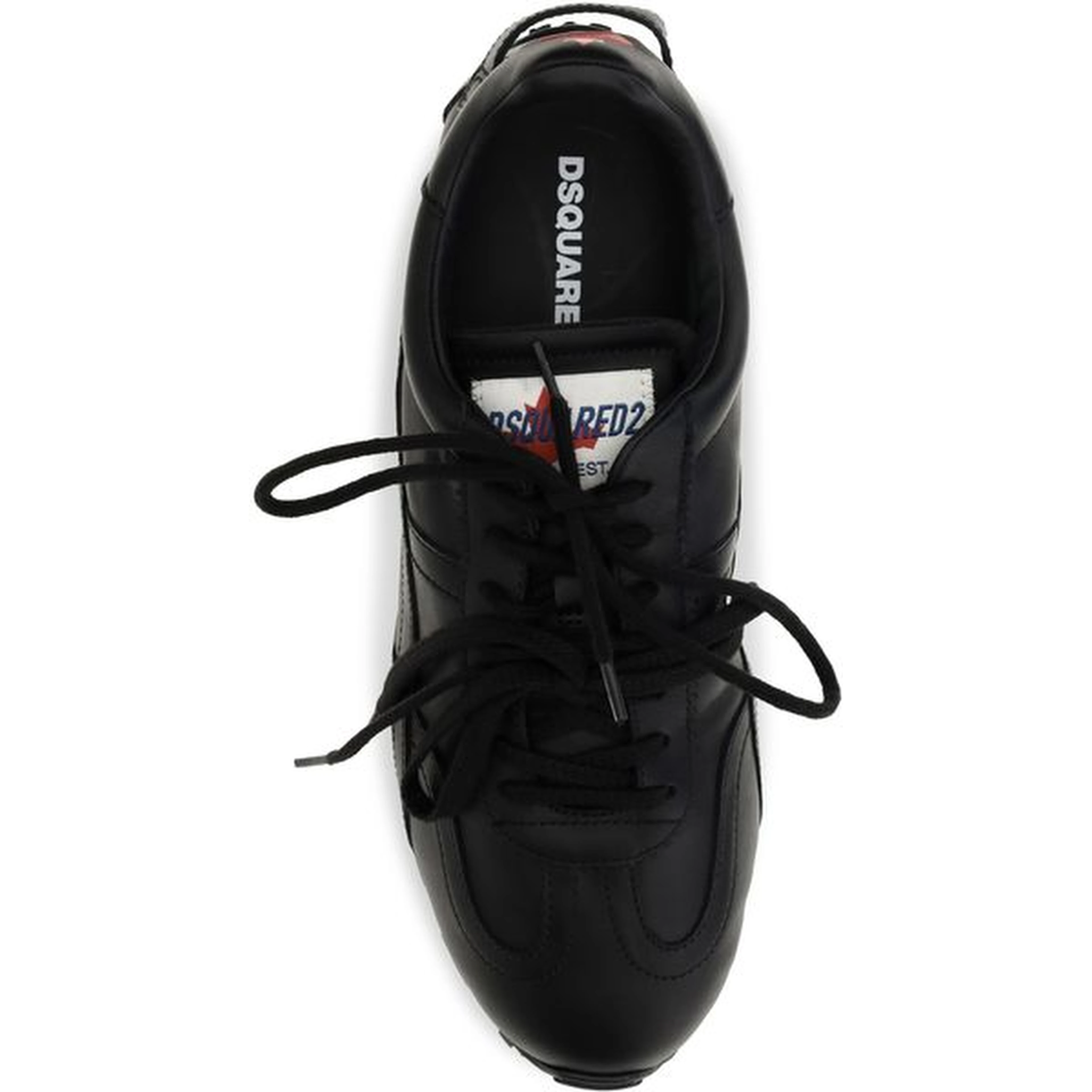 Black Calf Leather Bos Taurus Athletic Sneakers