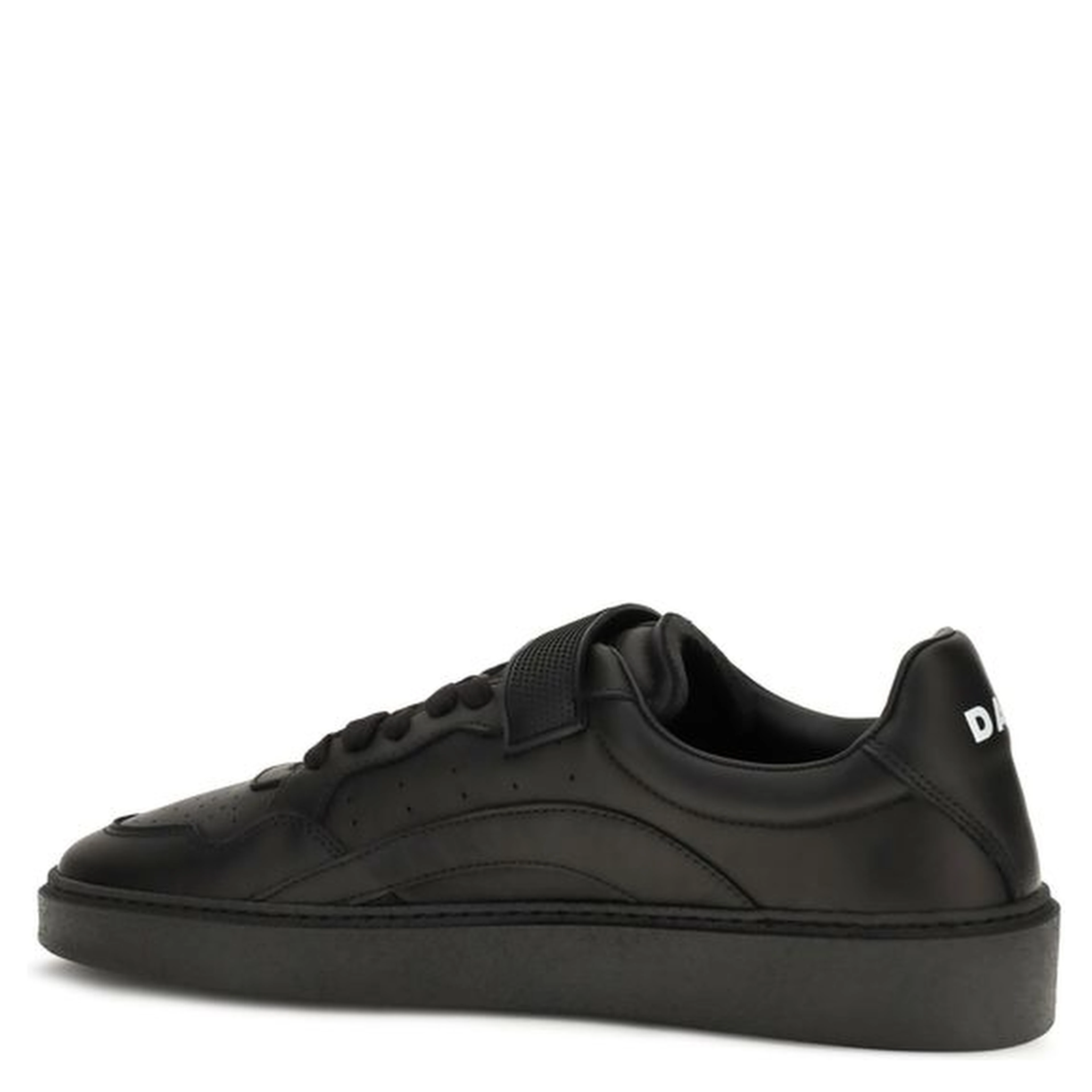 Black Calf Leather Bos Taurus Athletic Sneakers