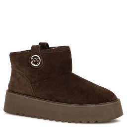 Brown Calf Leather Bos Taurus Flat Boots