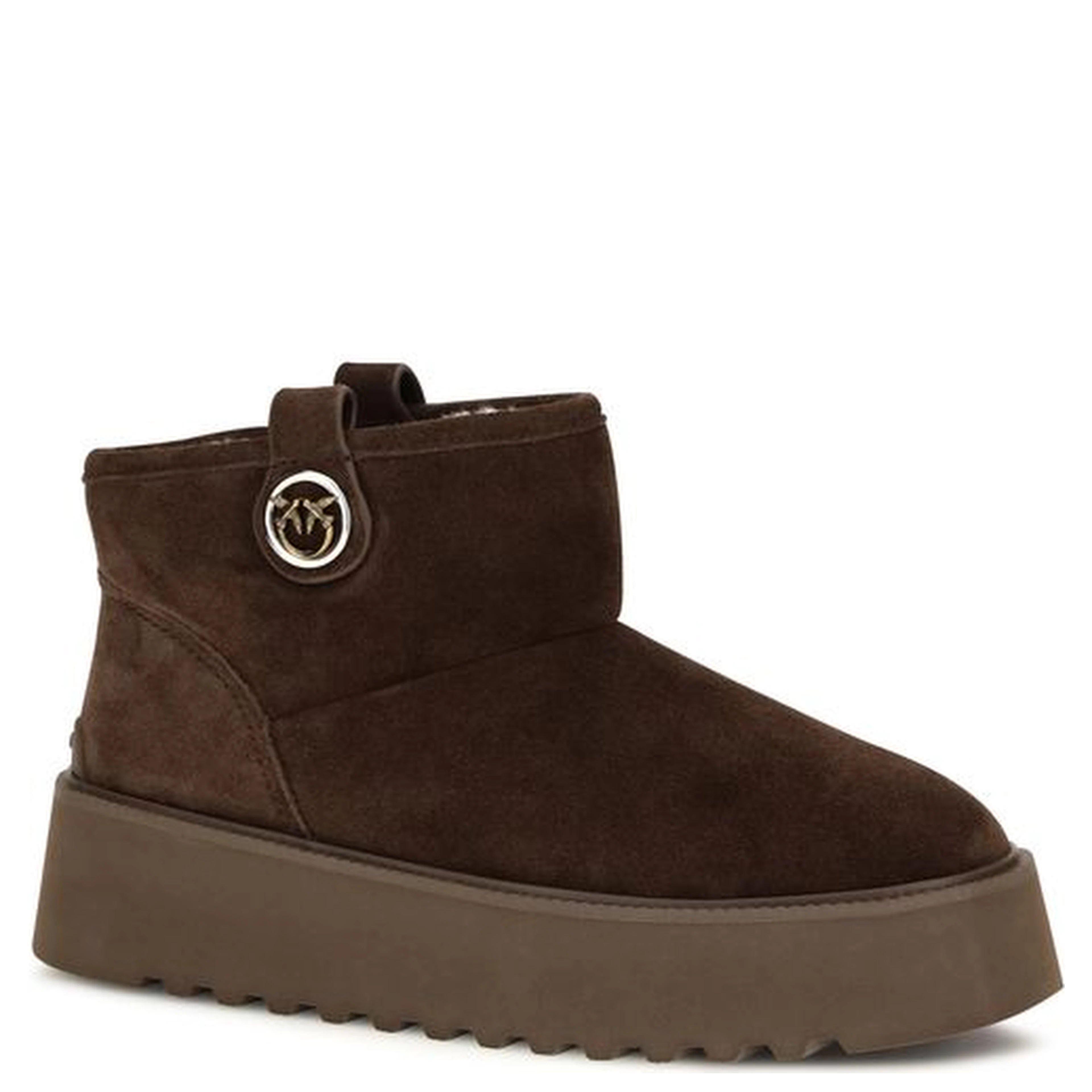 Brown Calf Leather Bos Taurus Flat Boots