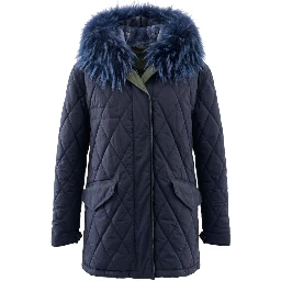 Blue Cotton Women's Jacket