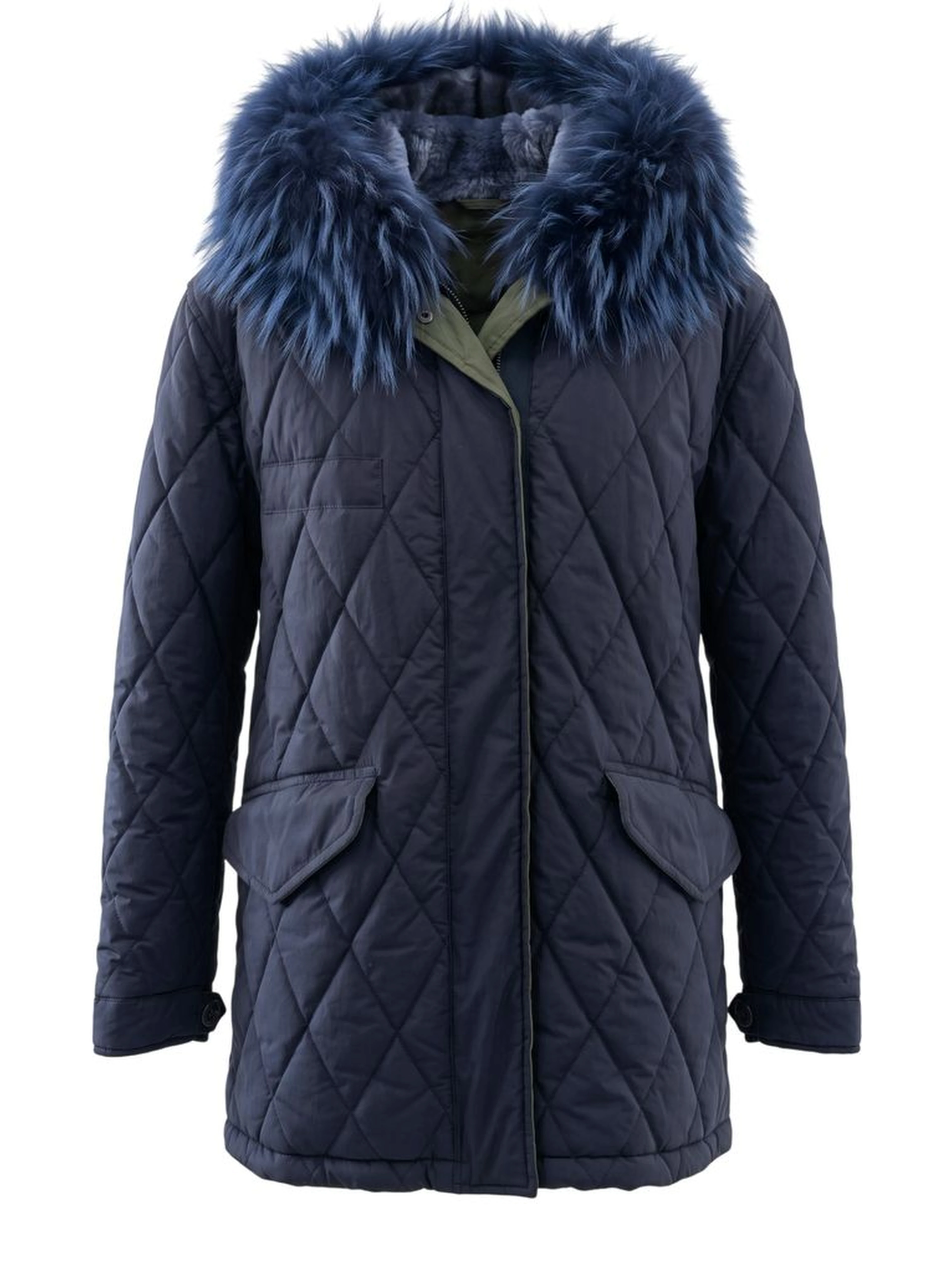 Blue Cotton Women's Jacket