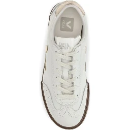 White Calf Leather Bos Taurus Low Top Sneakers