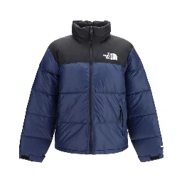 Blue Nylon Full-Length Jacket