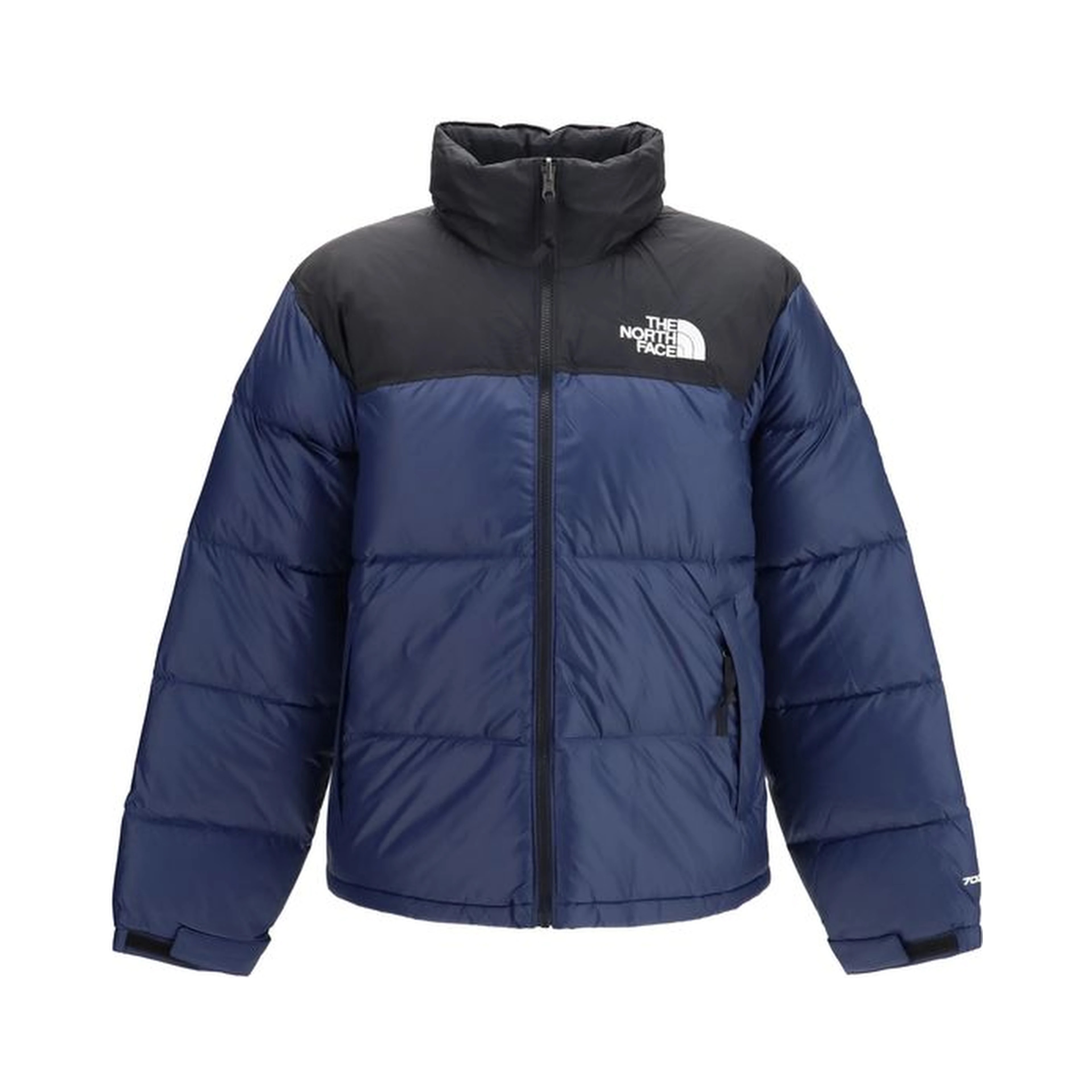 Blue Nylon Full-Length Jacket
