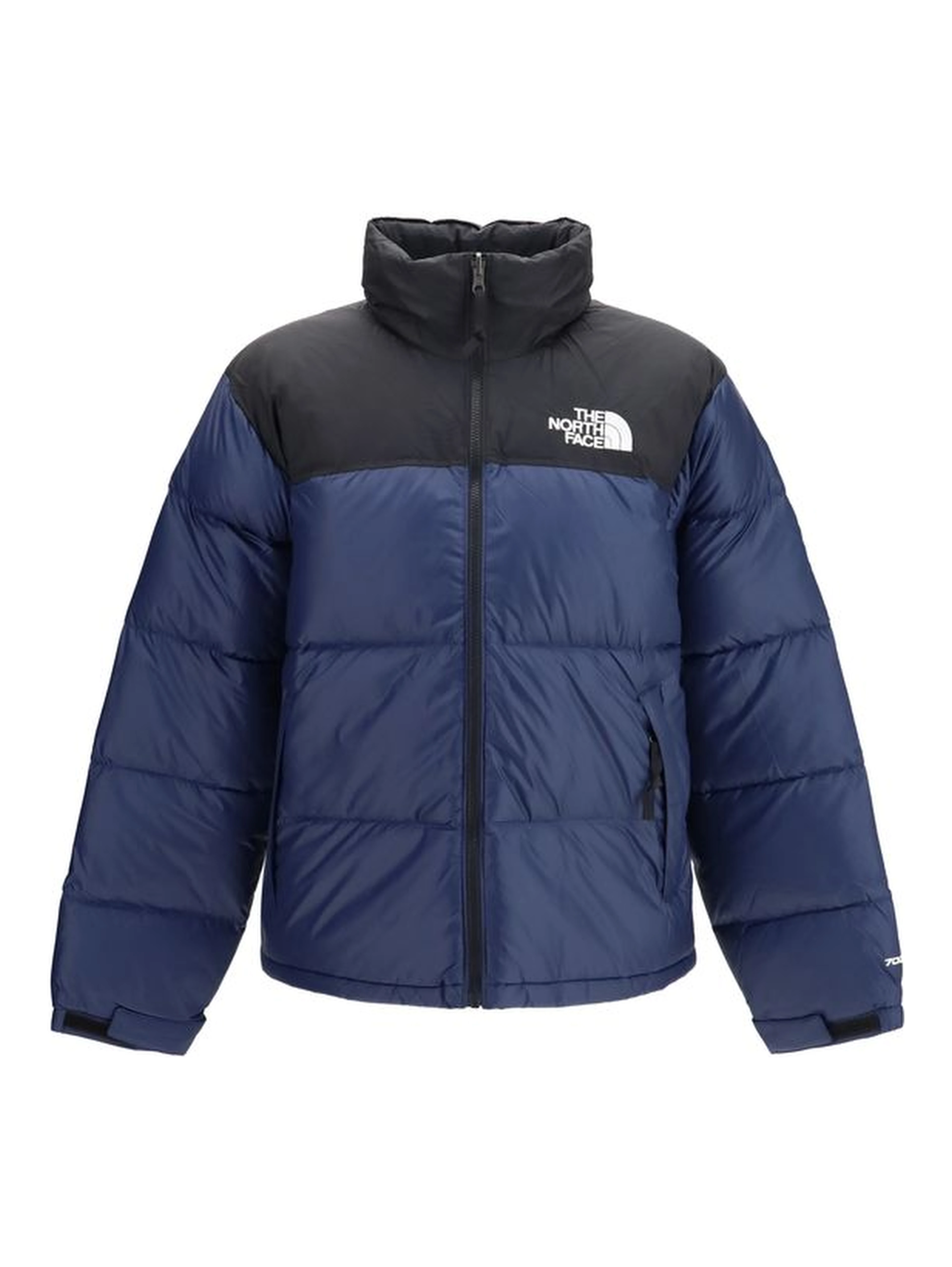 Blue Nylon Full-Length Jacket