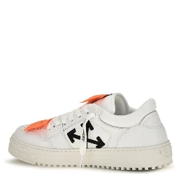 White Calf Leather Bos Taurus Low Top Sneakers
