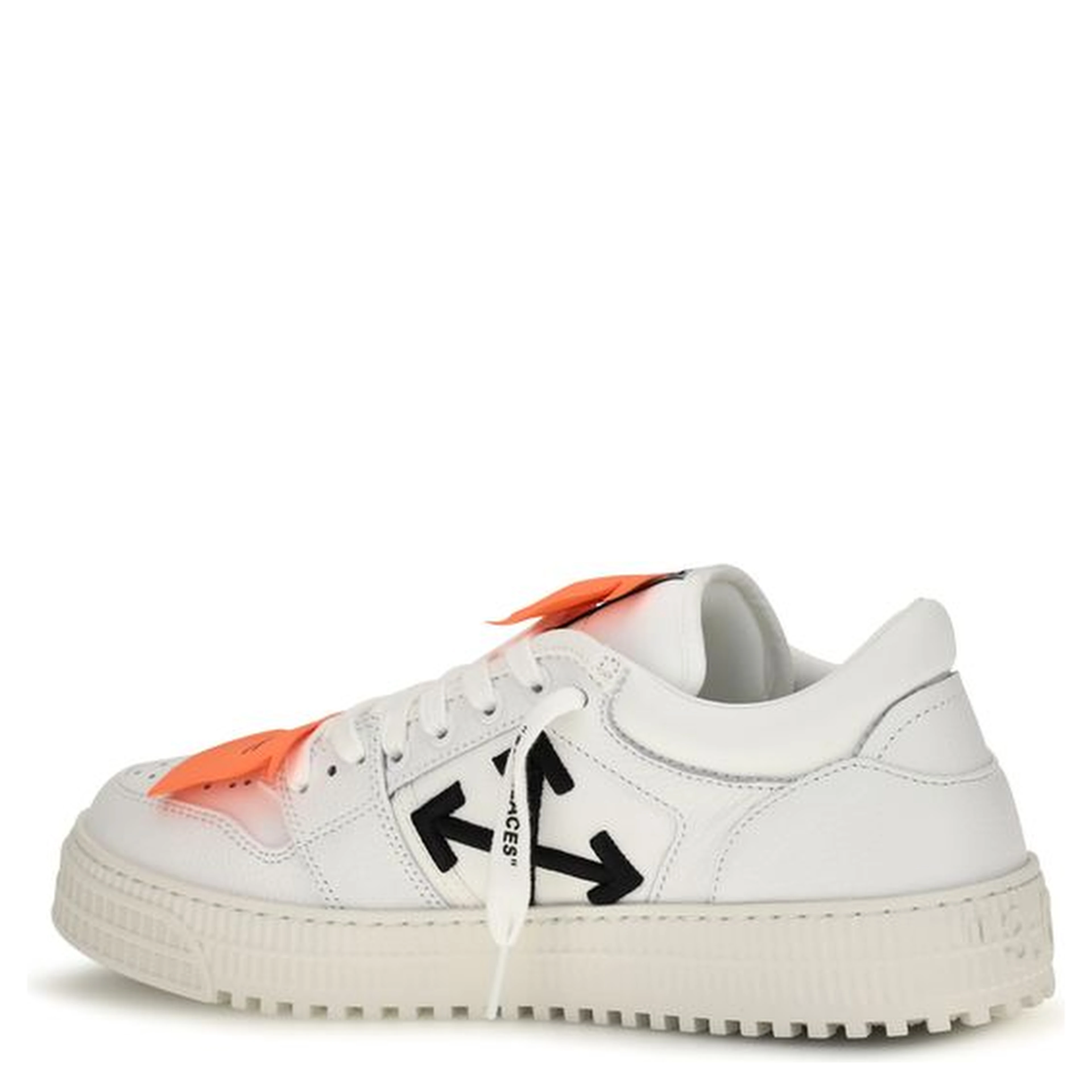 White Calf Leather Bos Taurus Low Top Sneakers