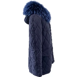 Blue Cotton Women's Jacket