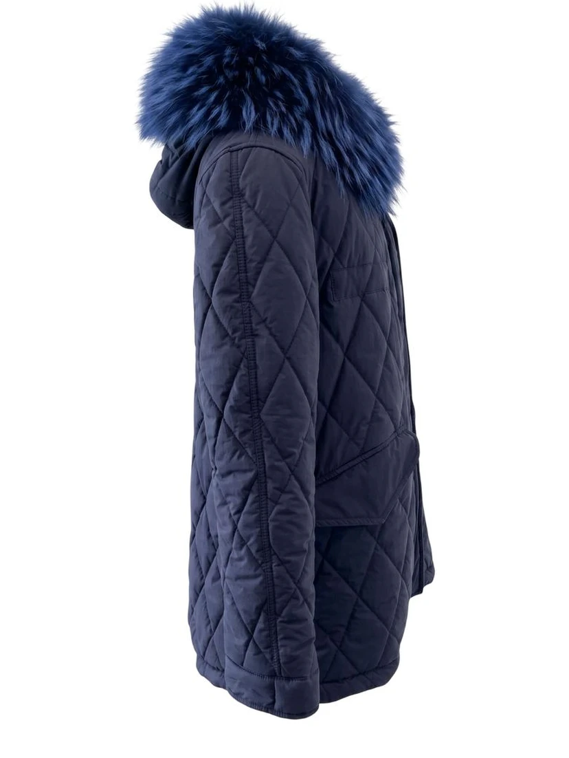 Blue Cotton Women's Jacket
