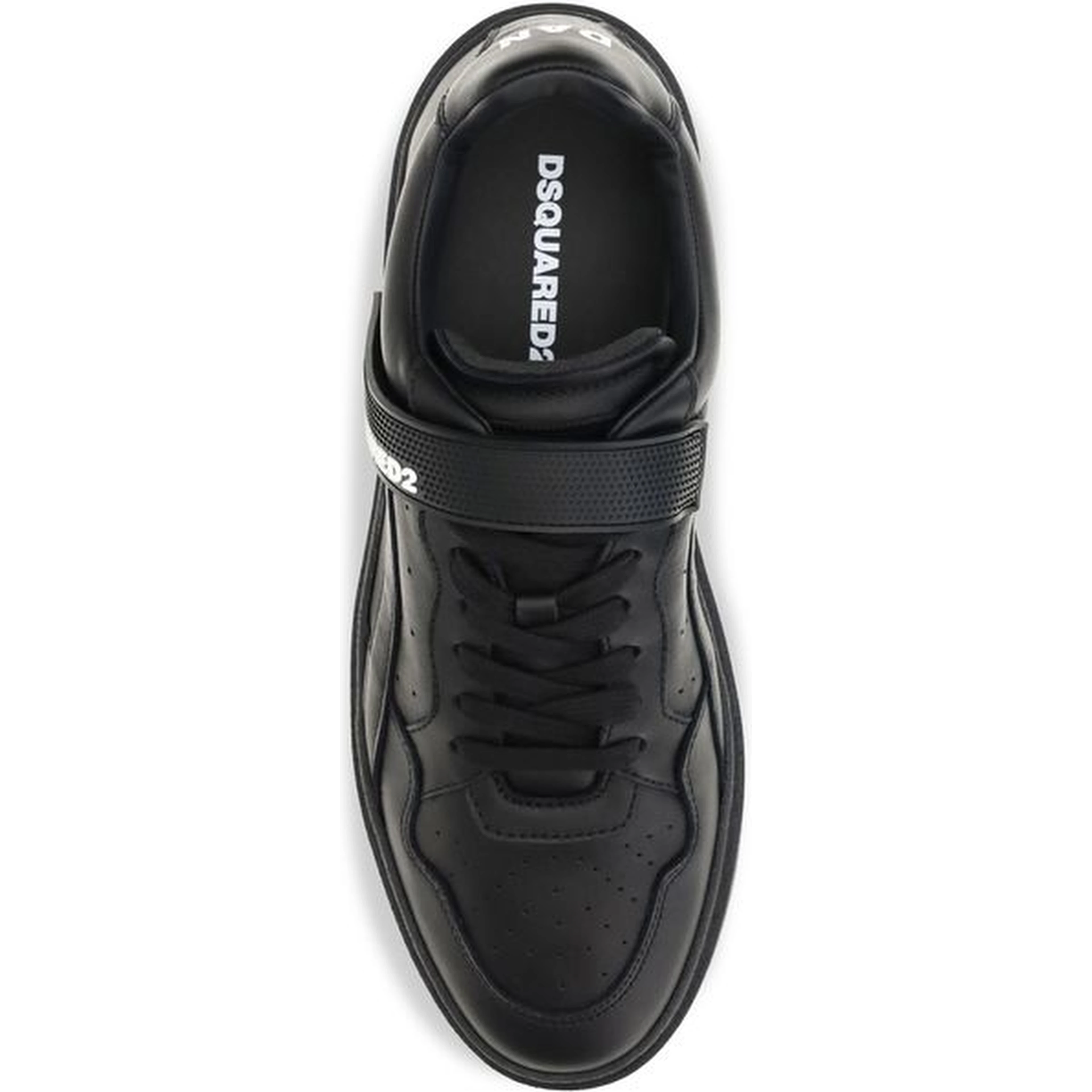 Black Calf Leather Bos Taurus Athletic Sneakers