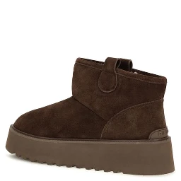 Brown Calf Leather Bos Taurus Flat Boots