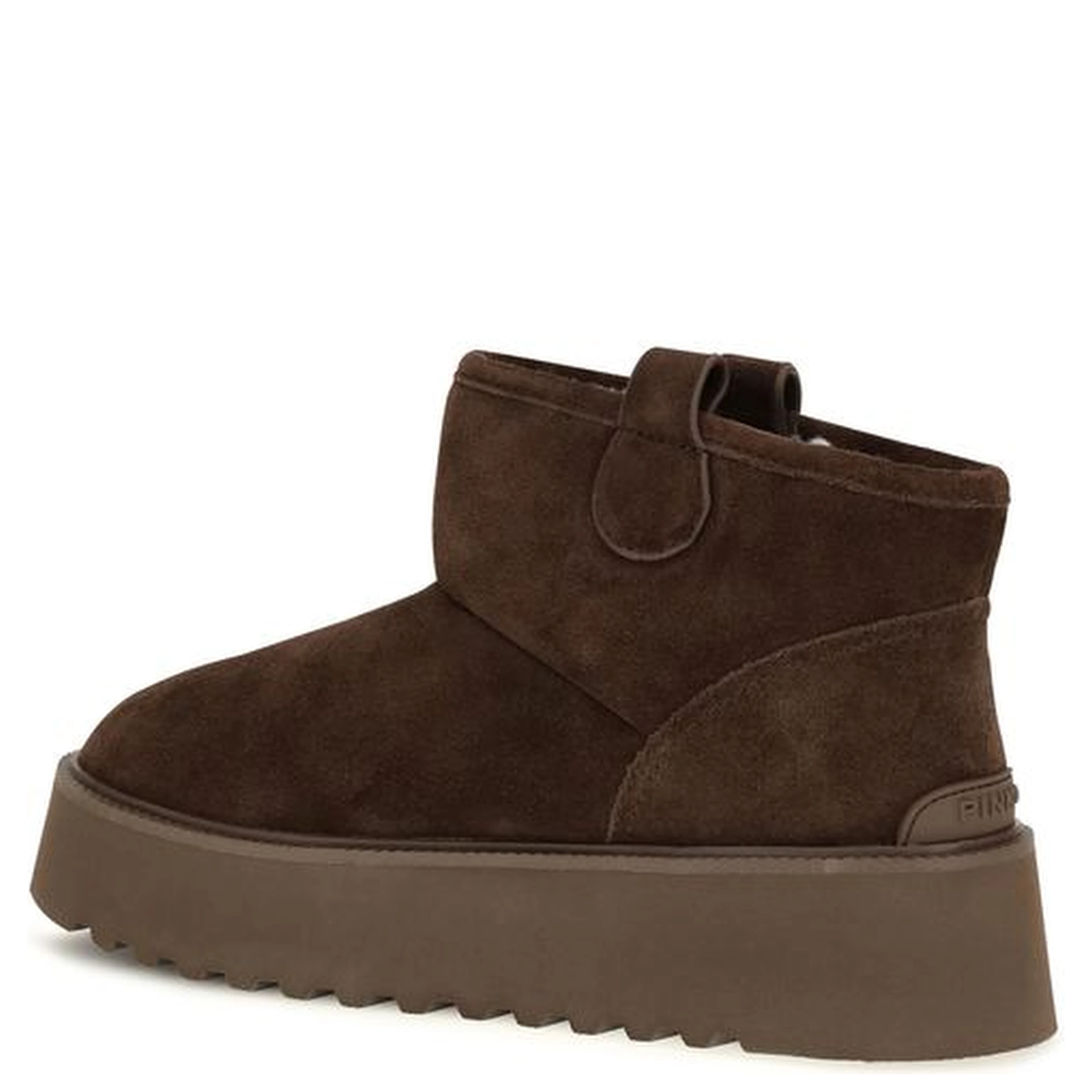 Brown Calf Leather Bos Taurus Flat Boots