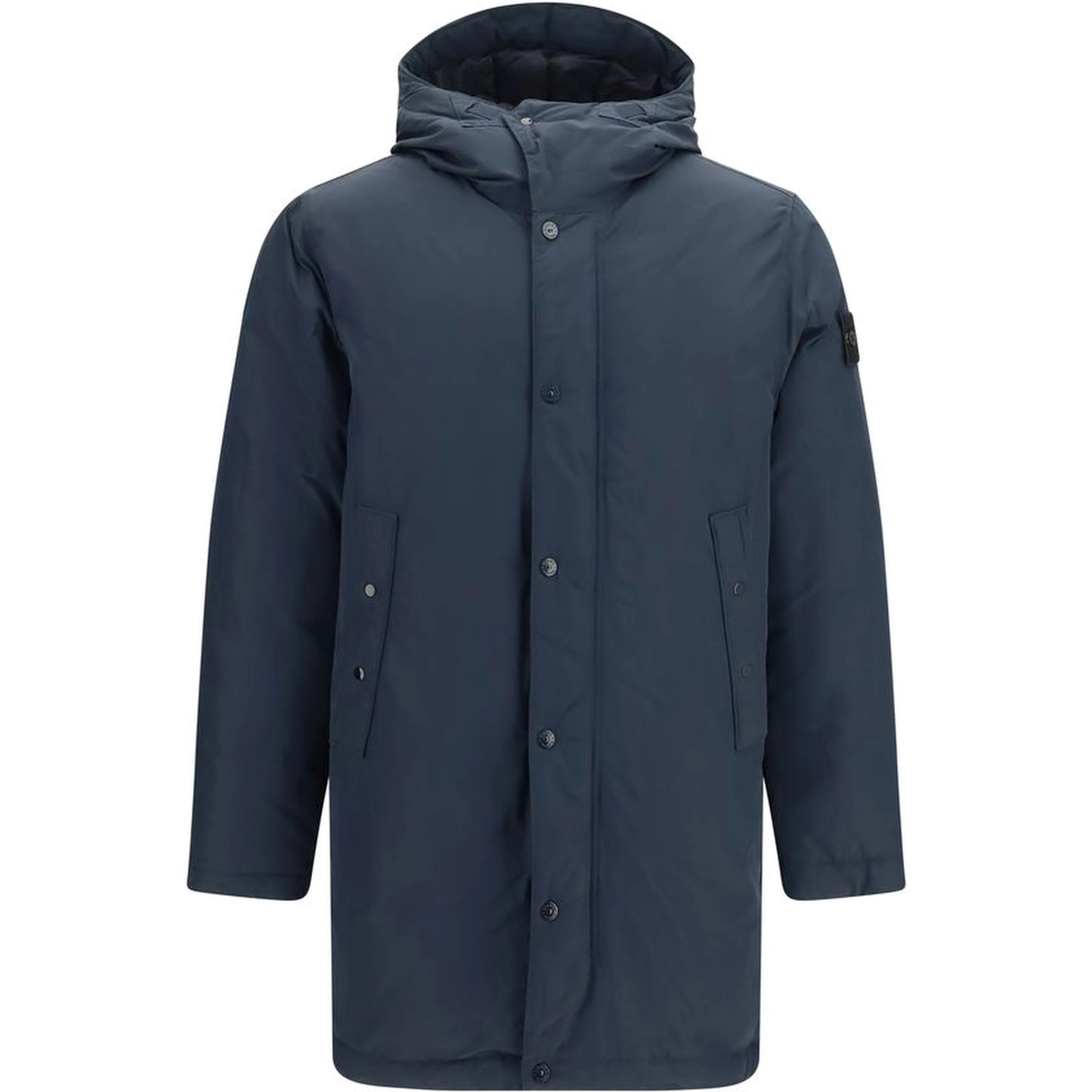 Blue Polyester Coat