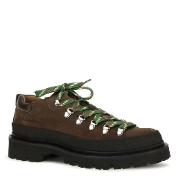 Brown Calf Leather Bos Taurus Lace-Up Boots